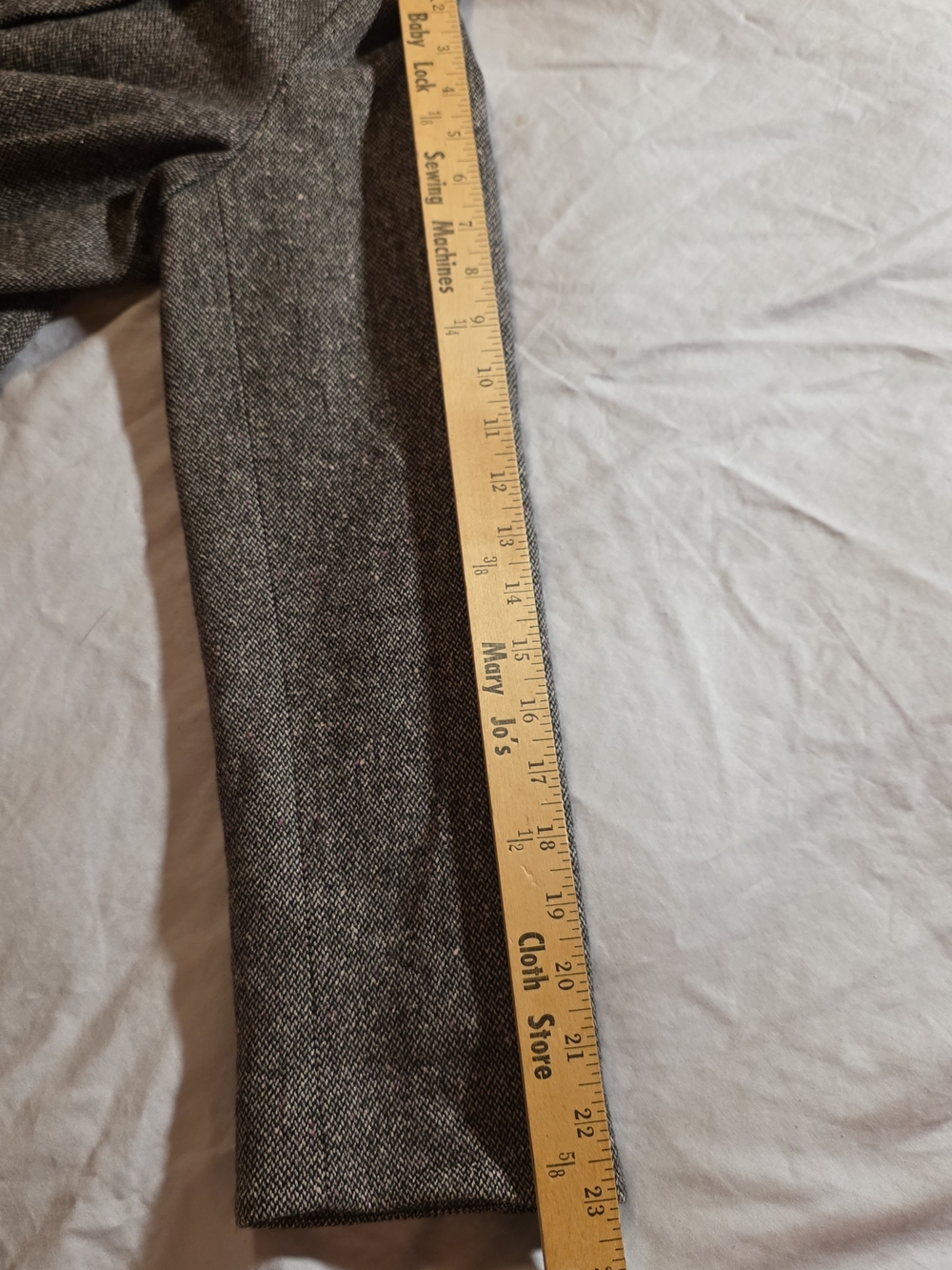 Kay Unger Charcoal Tweed Two-Piece Skirt Suit - Picture 14 of 16